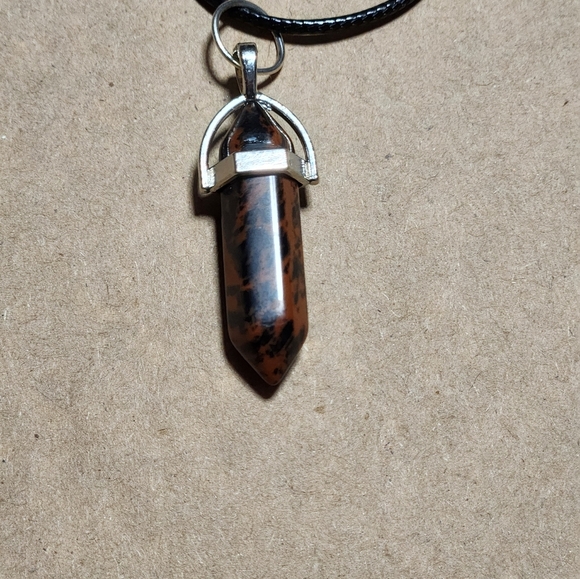 3 for 10 Brand new Mahogany Obsidian crystal pendant Stone - Picture 5 of 8